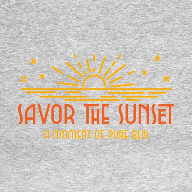 Savor the Sunset: A Moment of Pure Bliss by lildoodleTees